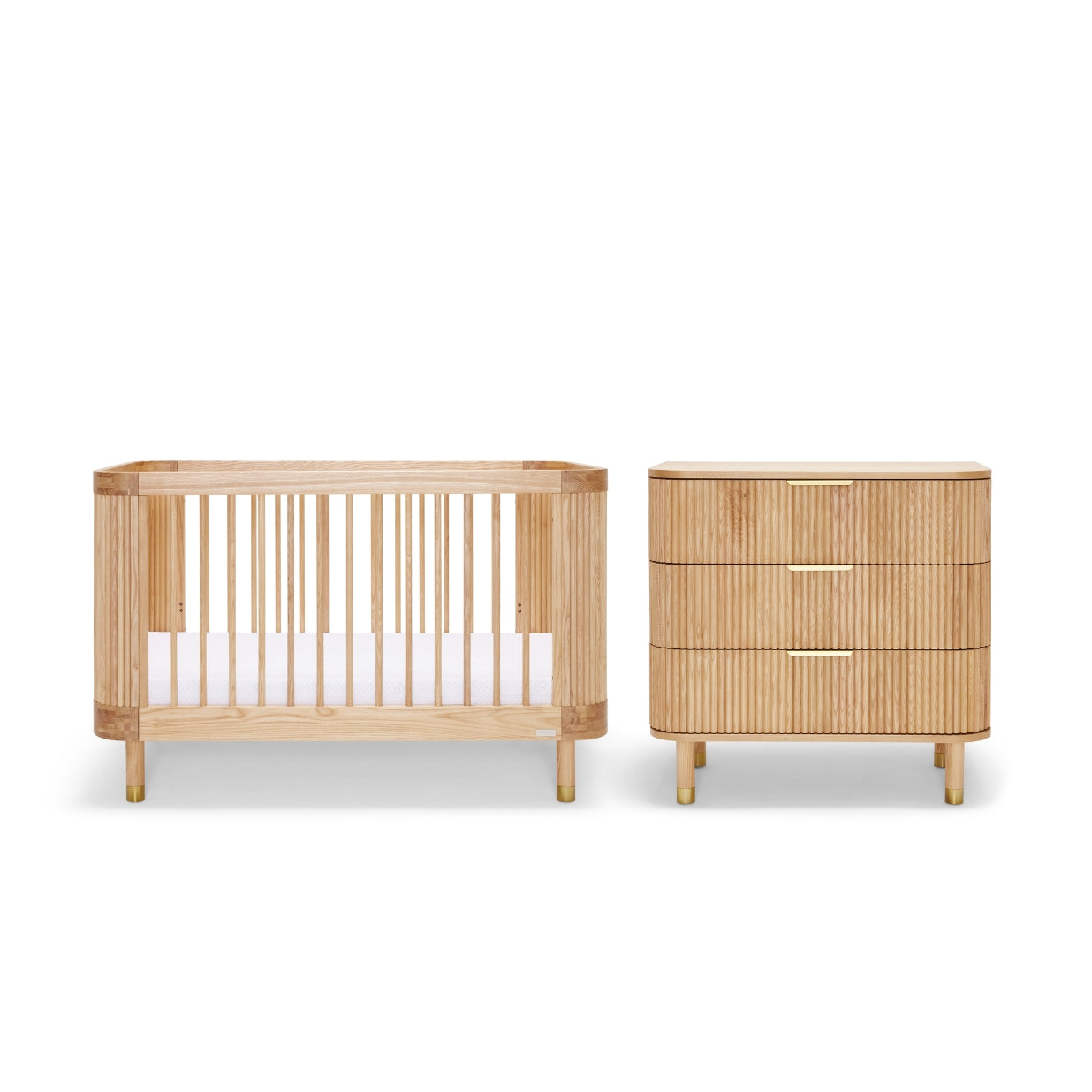 Juno Cot & Chest Nursery Package - Ash