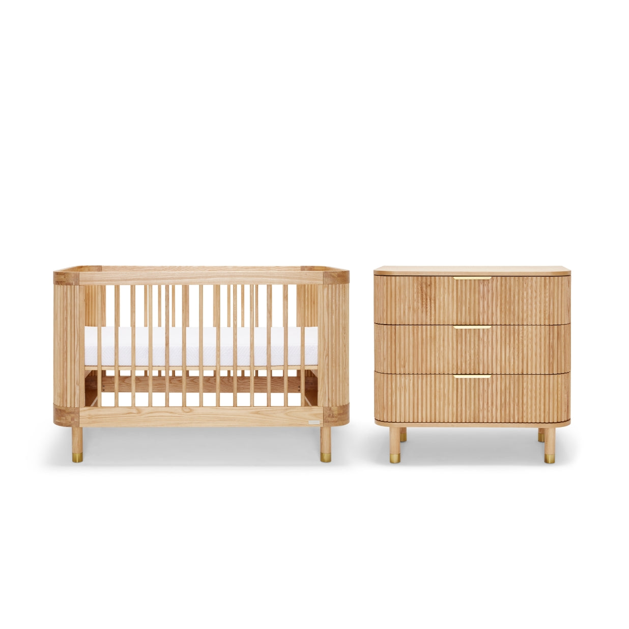 Juno Cot & Chest Nursery Package - Ash