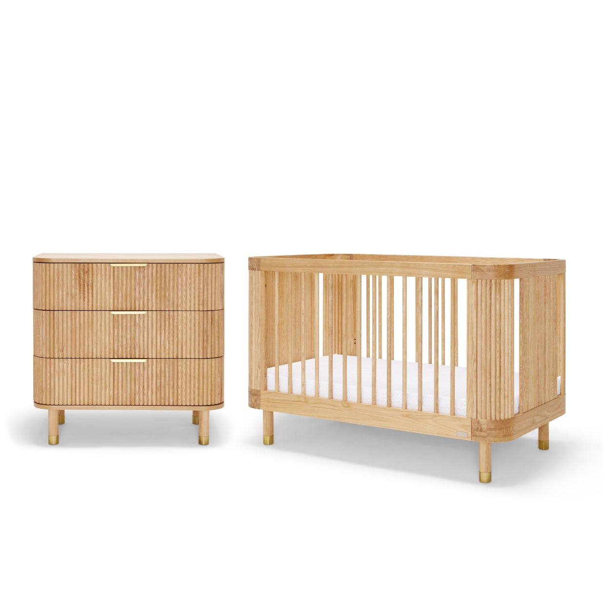 Juno Cot & Chest Nursery Package - Ash