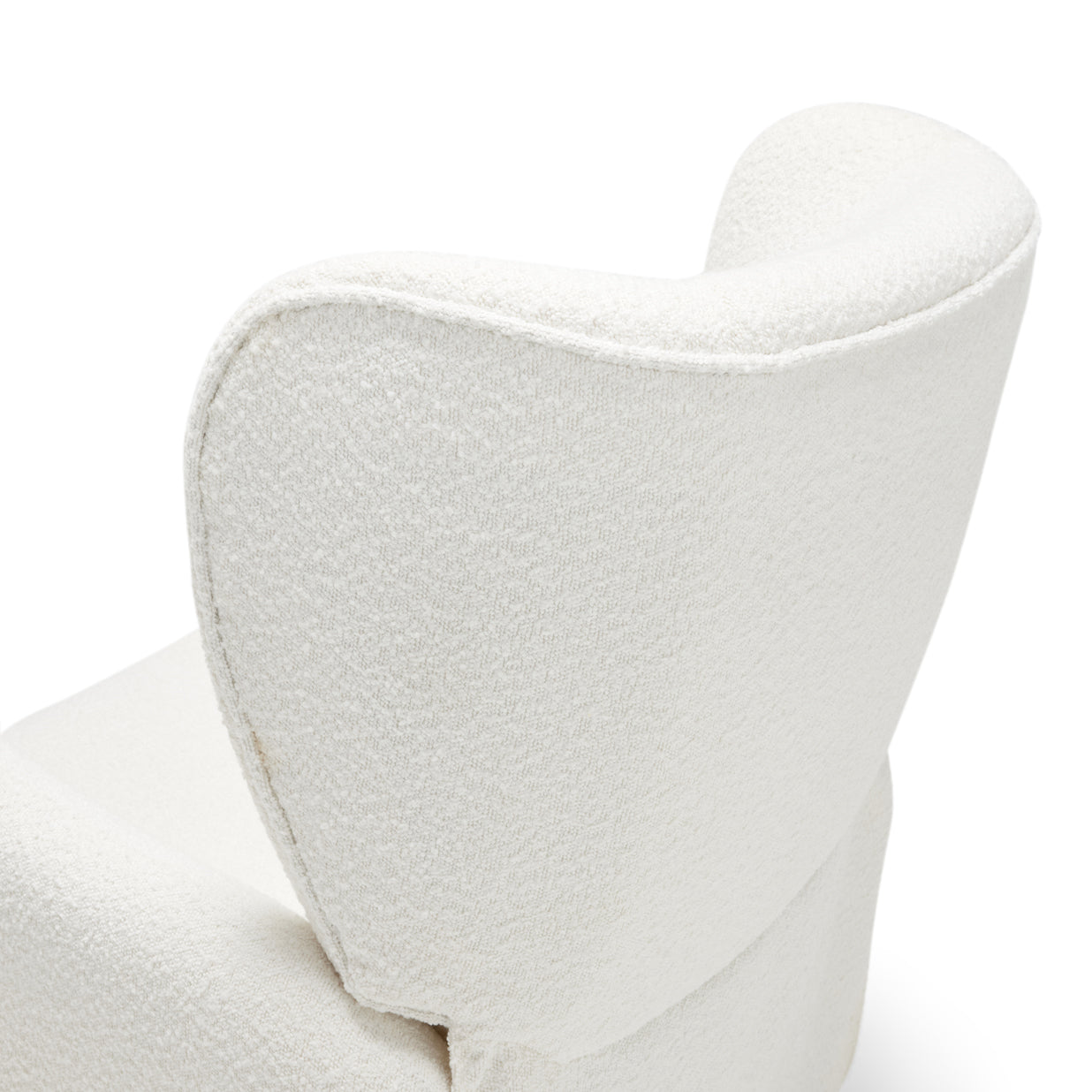 Amelia Nursery Chair - White Boucle