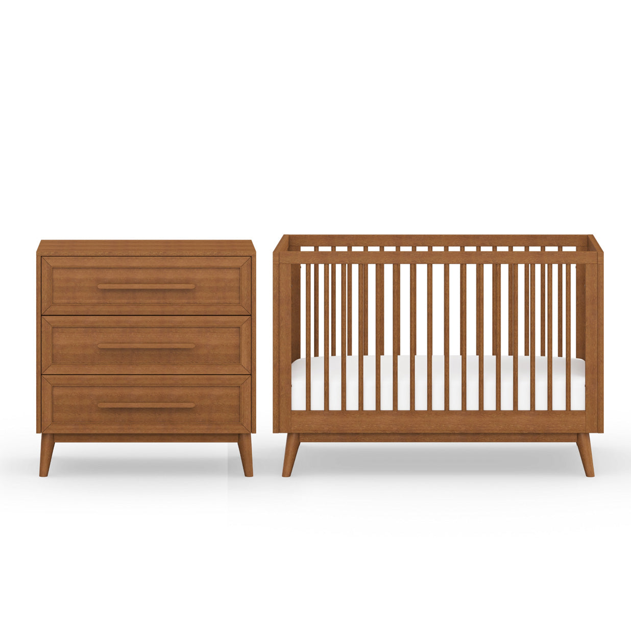 Beckett Cot & Chest Nursery Package - Teak