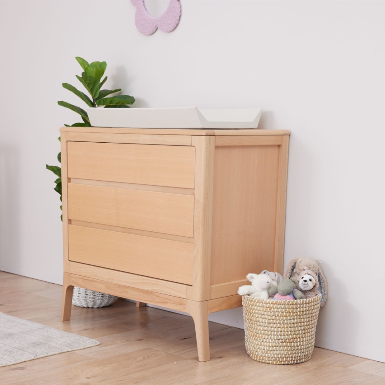Amara Cot & Chest Nursery Package - Beech