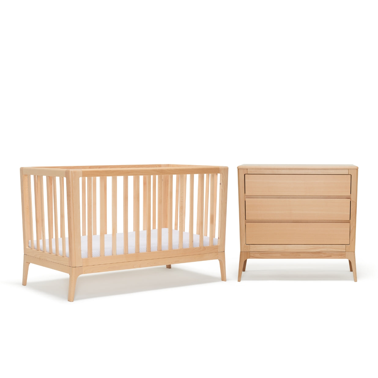 Amara Cot & Chest Nursery Package - Beech