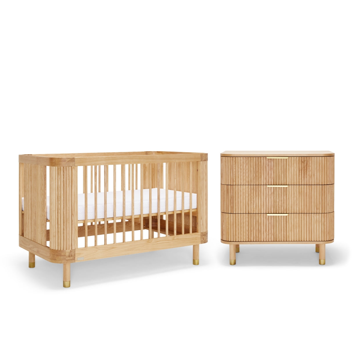 Juno Cot & Chest Nursery Package - Ash