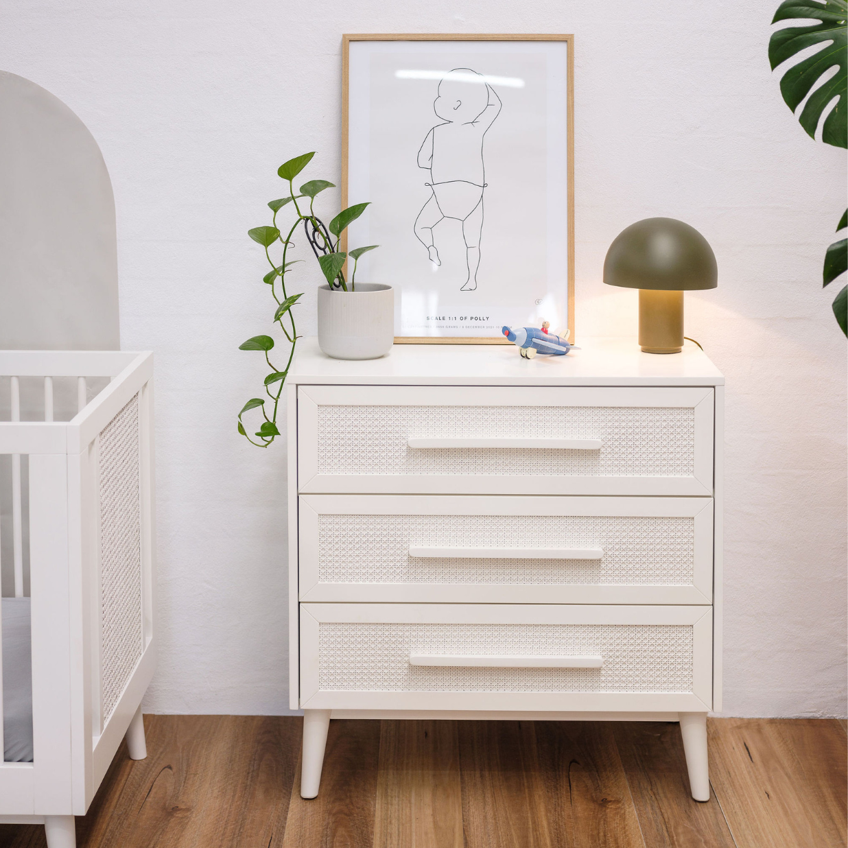 Kaya Chest 3 Drawer - White