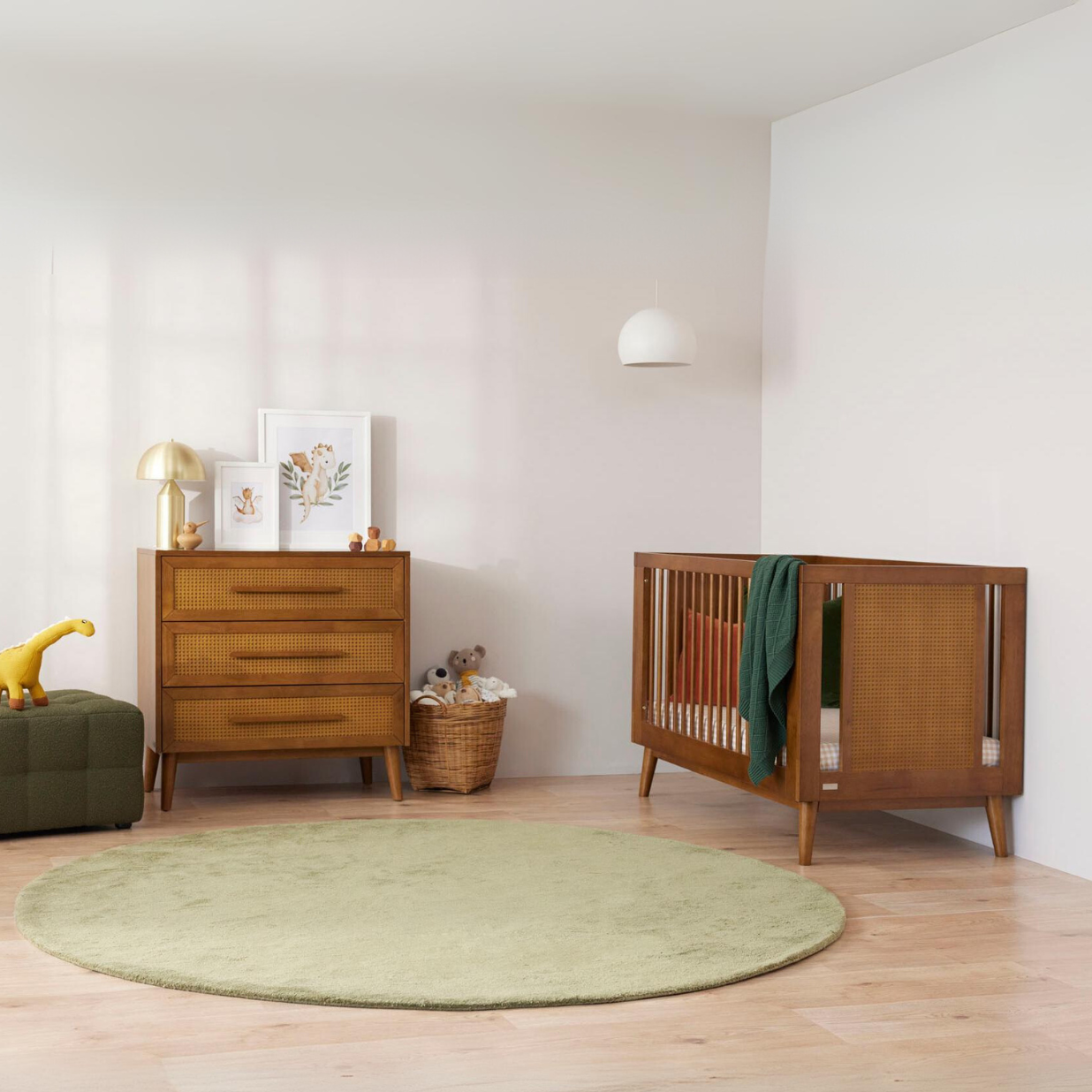 Kaya Cot & Chest Nursery Package - Teak
