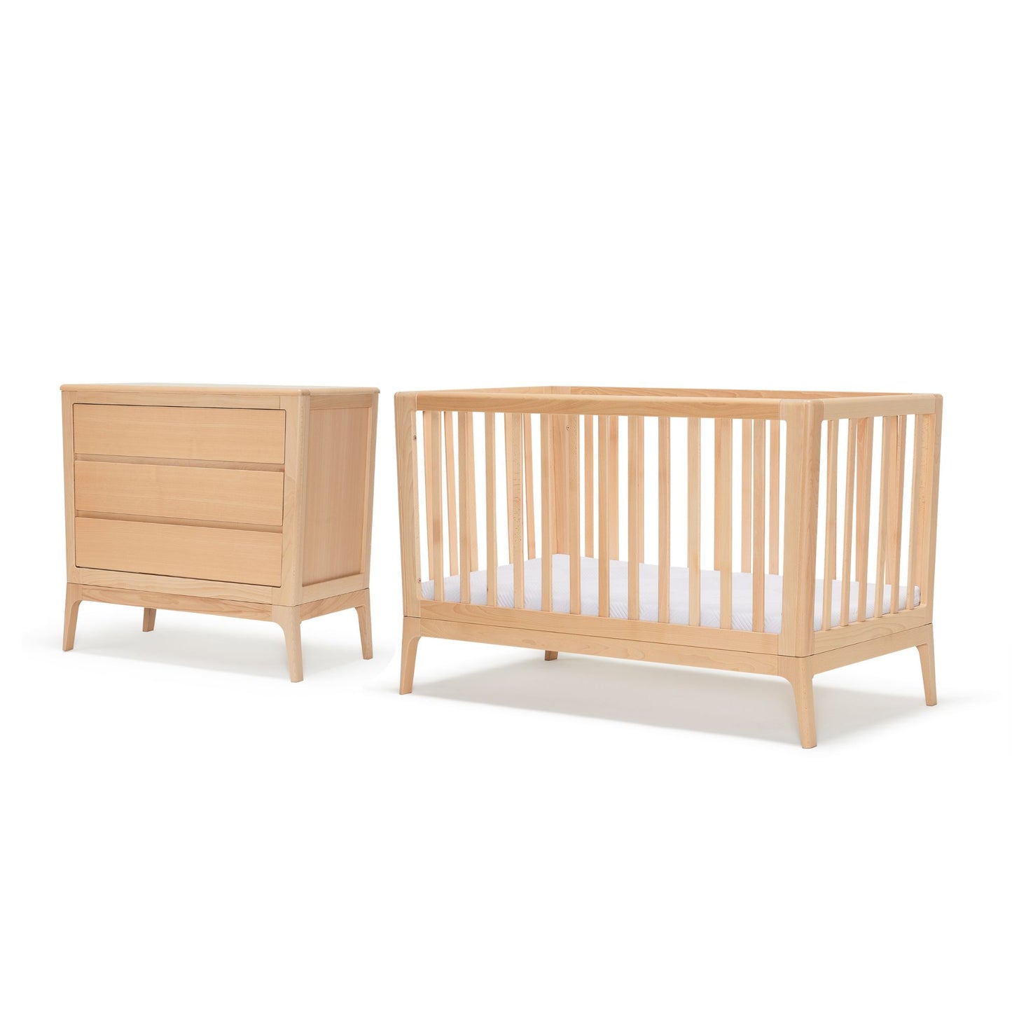 Amara Cot & Chest Nursery Package - Beech