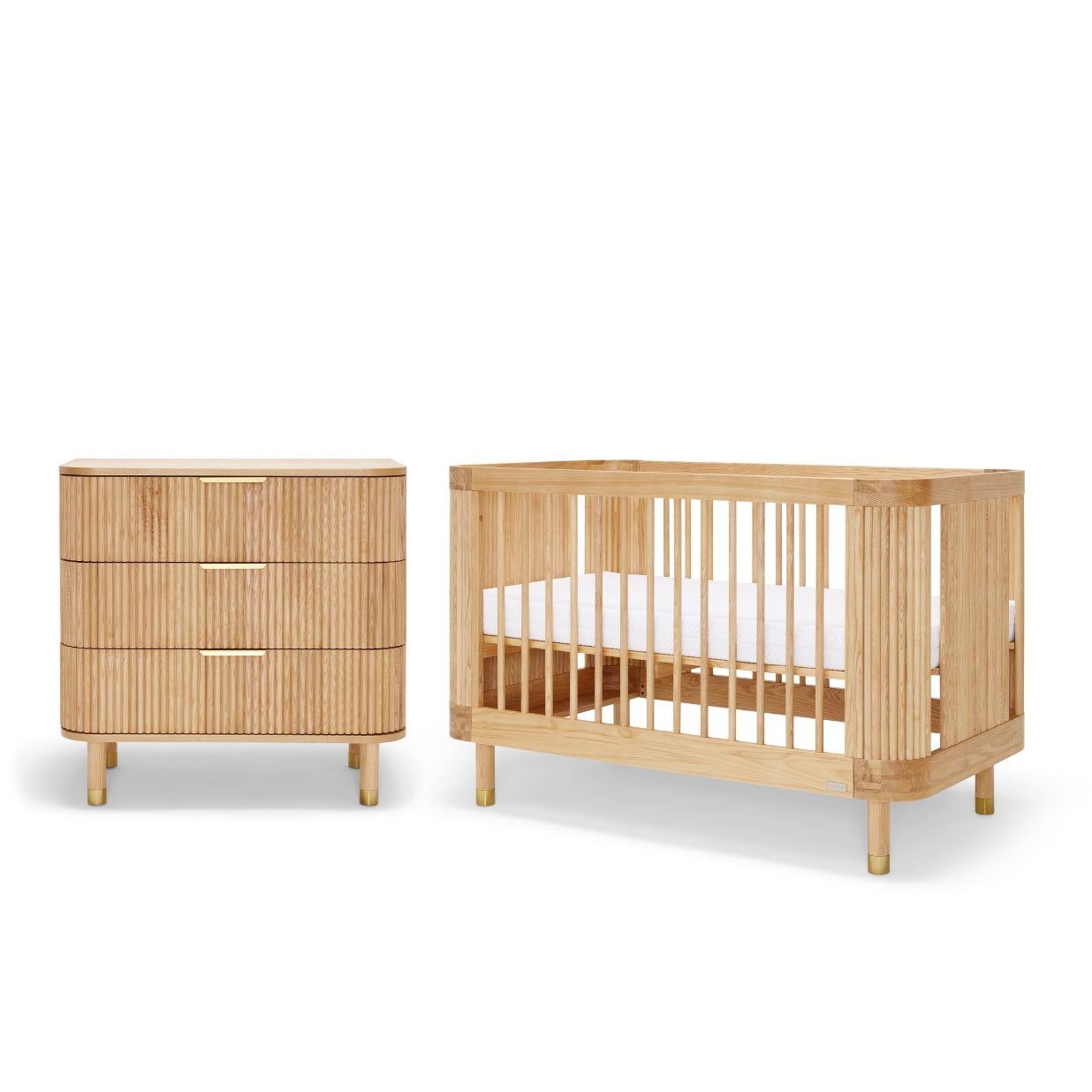 Juno Cot & Chest Nursery Package - Ash
