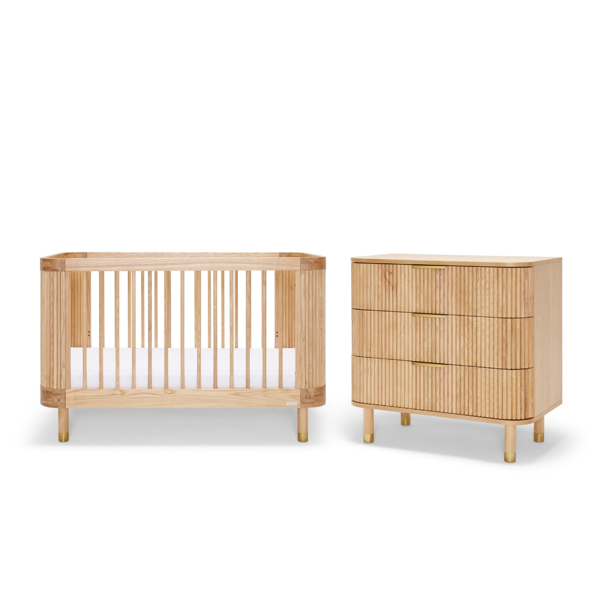 Juno Cot & Chest Nursery Package - Ash