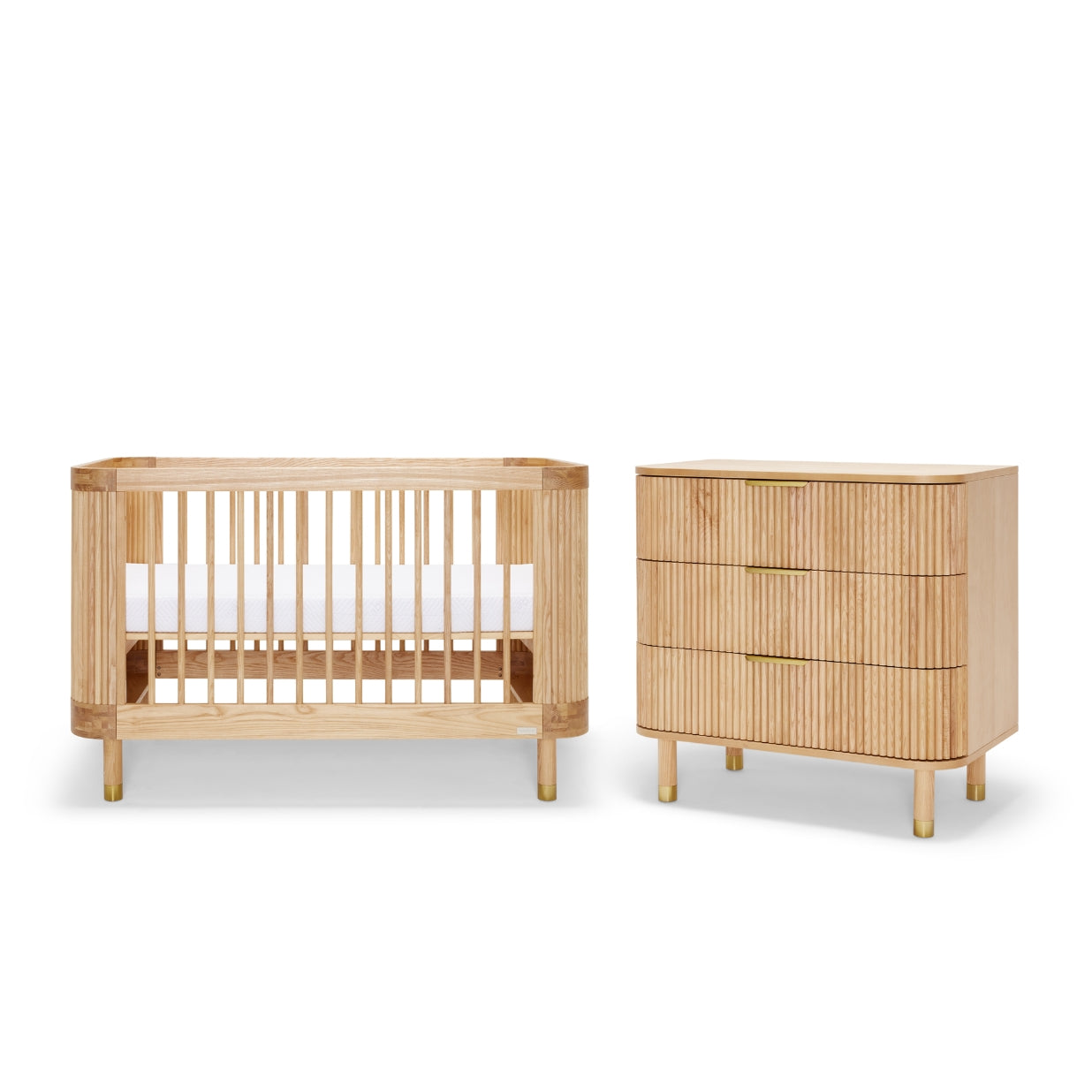 Juno Cot & Chest Nursery Package - Ash