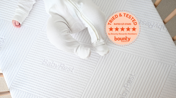 BabyRest DuoCore™ awarded 5/5 stars by the Bounty Parents Trial Team
