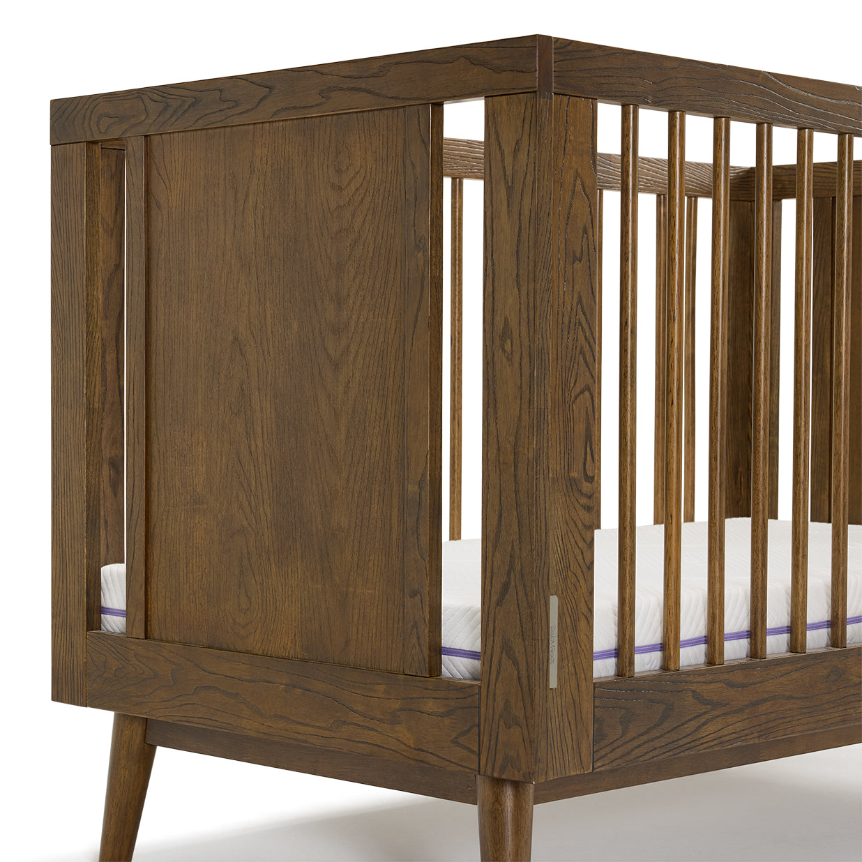 Beckett Dropside Cot Heritage Walnut