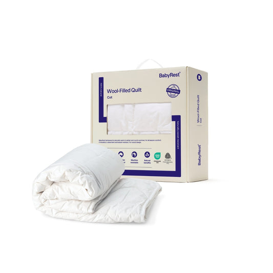 Cot Quilt - Wool Filled