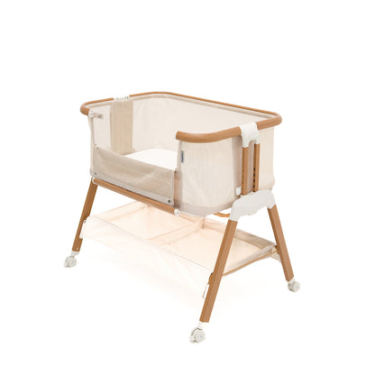 Alfie² Bedside Bassinet - Beige/Walnut
