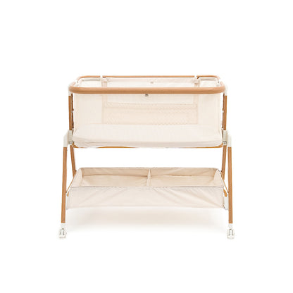 Alfie² Bedside Bassinet - Beige/Walnut
