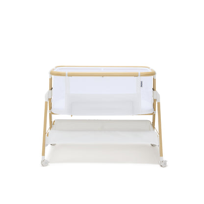 Alfie² Bedside Bassinet - White/Natural
