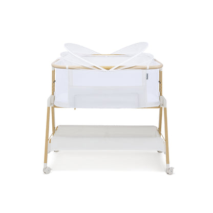 Alfie² Bedside Bassinet - White/Natural