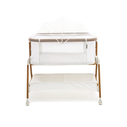 Alfie² Bedside Bassinet - White/Walnut
