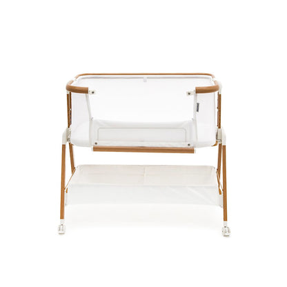 Alfie² Bedside Bassinet - White/Walnut