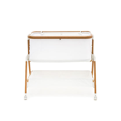 Alfie² Bedside Bassinet - White/Walnut