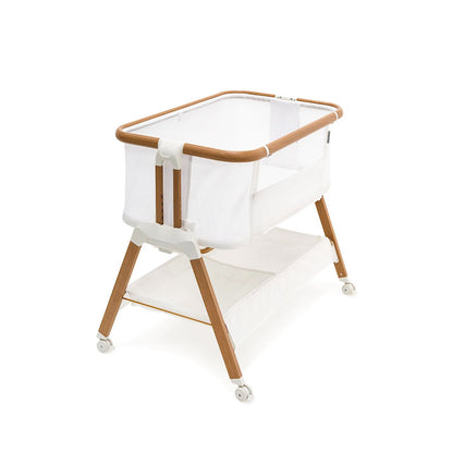 Alfie² Bedside Bassinet - White/Walnut