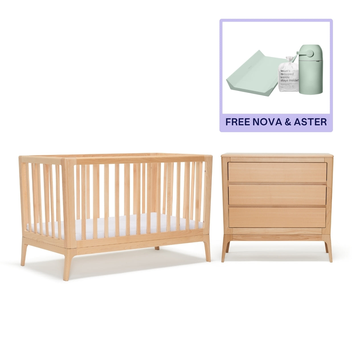 Amara Cot & Chest + Changing bundle