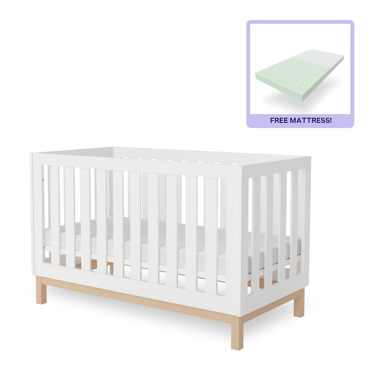 Bailey Cot + Mattress bundle