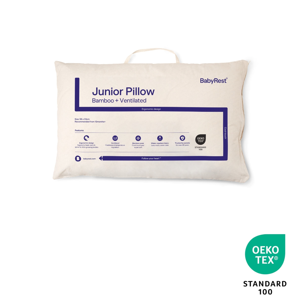 Junior Pillow - Ventilated + Bamboo