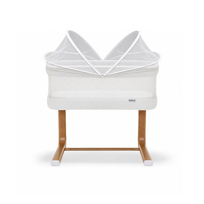 Swan Smart Electric Bassinet - White/Walnut