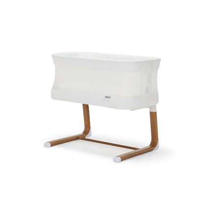 Swan Smart Electric Bassinet - White/Walnut
