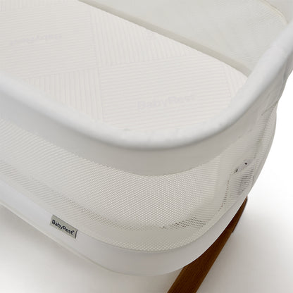 Swan Smart Electric Bassinet - White/Walnut