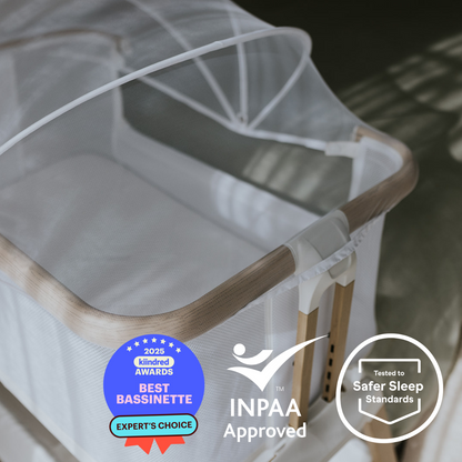 Alfie² Bedside Bassinet - Beige/Natural