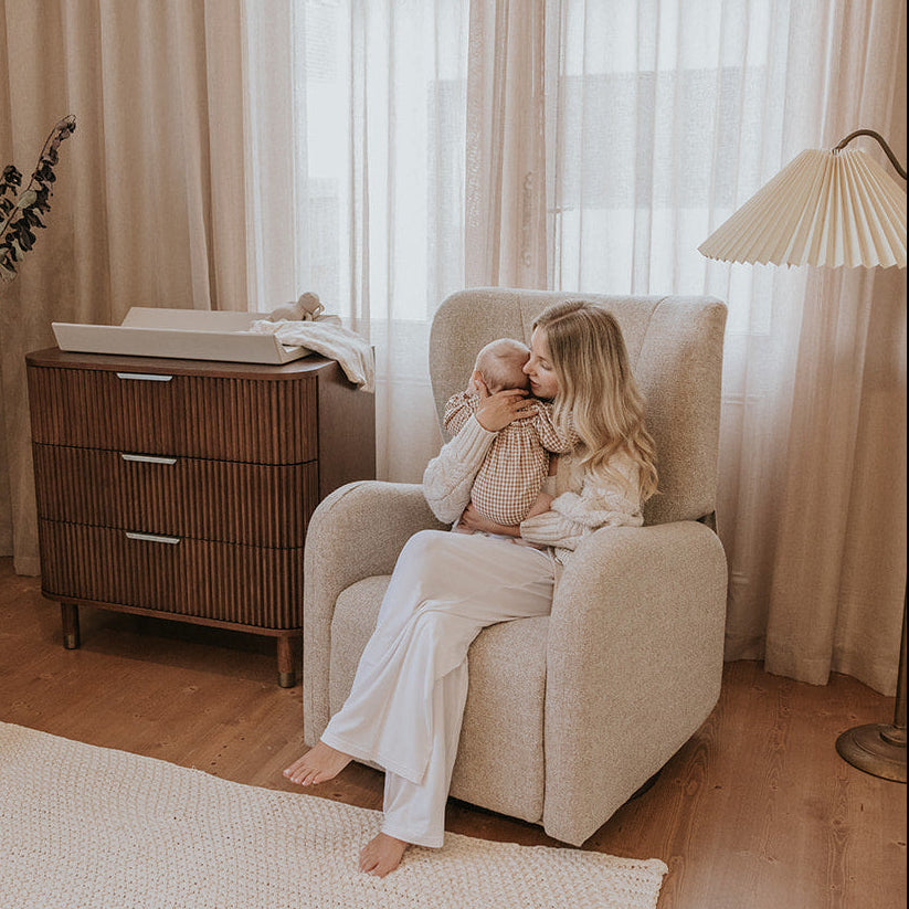 Celeste Electric Nursery Chair - Pebble