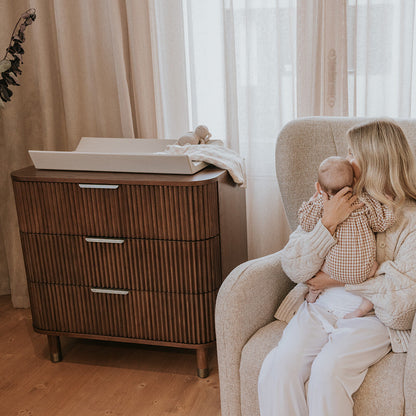 BabyRest Juno Chest - Walnut