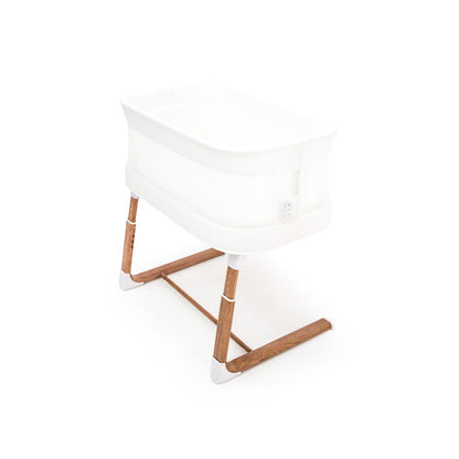 Swan Smart Electric Bassinet - White/Walnut