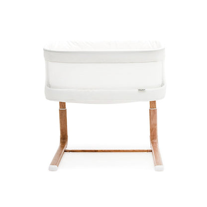 Swan Smart Electric Bassinet - White/Walnut
