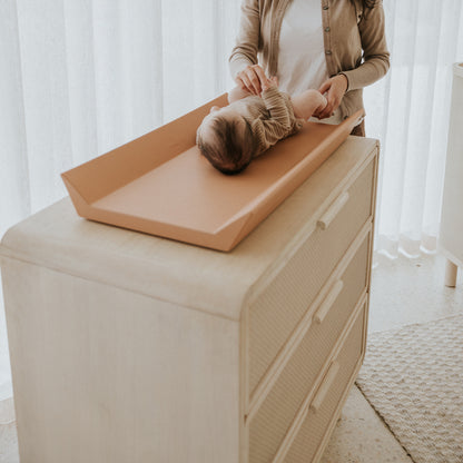 Seaford Nursery Package - Cot & Chest. Whitewash