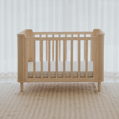 Seaford Nursery Package - Cot & Chest. Whitewash