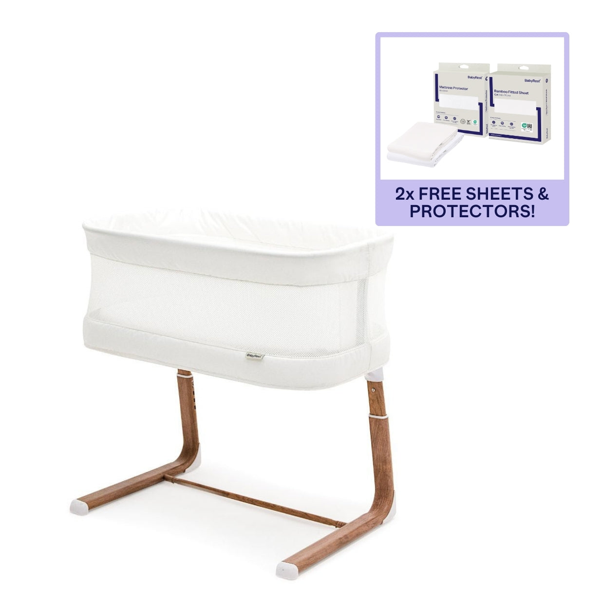 Swan Smart Bassinet + Bedding bundle