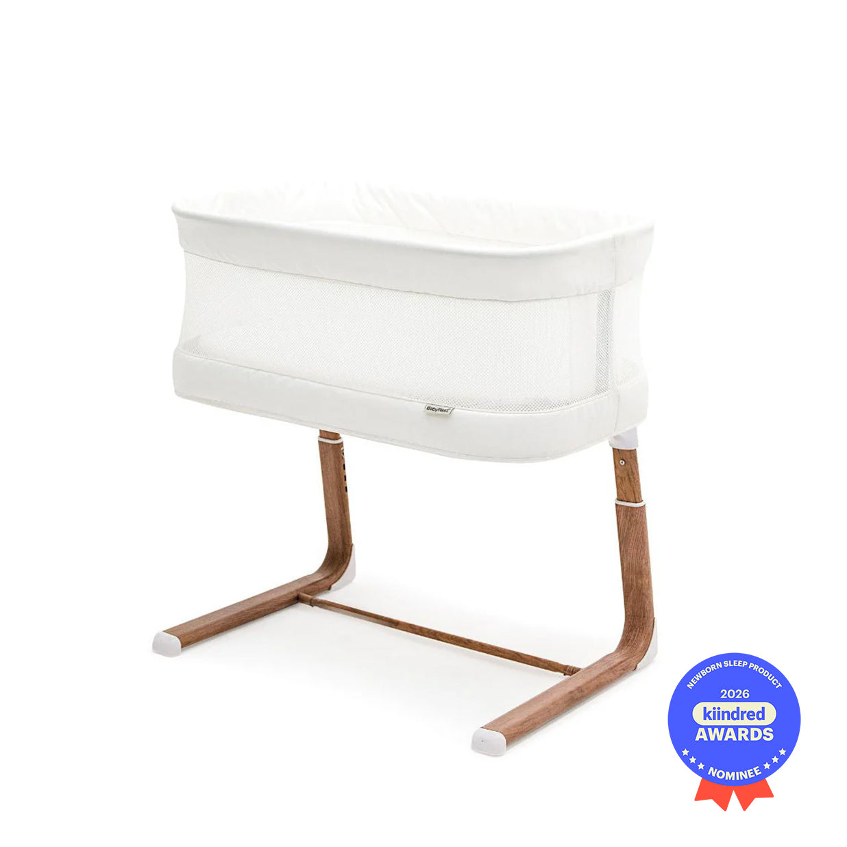 Swan Smart Electric Bassinet - White/Walnut