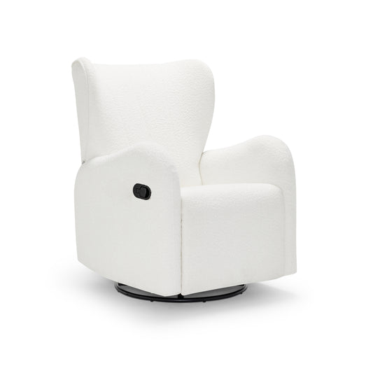 Amelia Nursery Chair - White Boucle