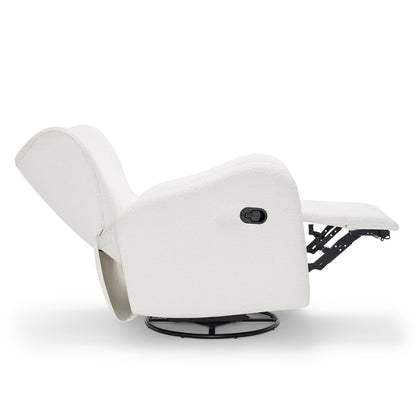 Amelia Nursery Chair - White Boucle