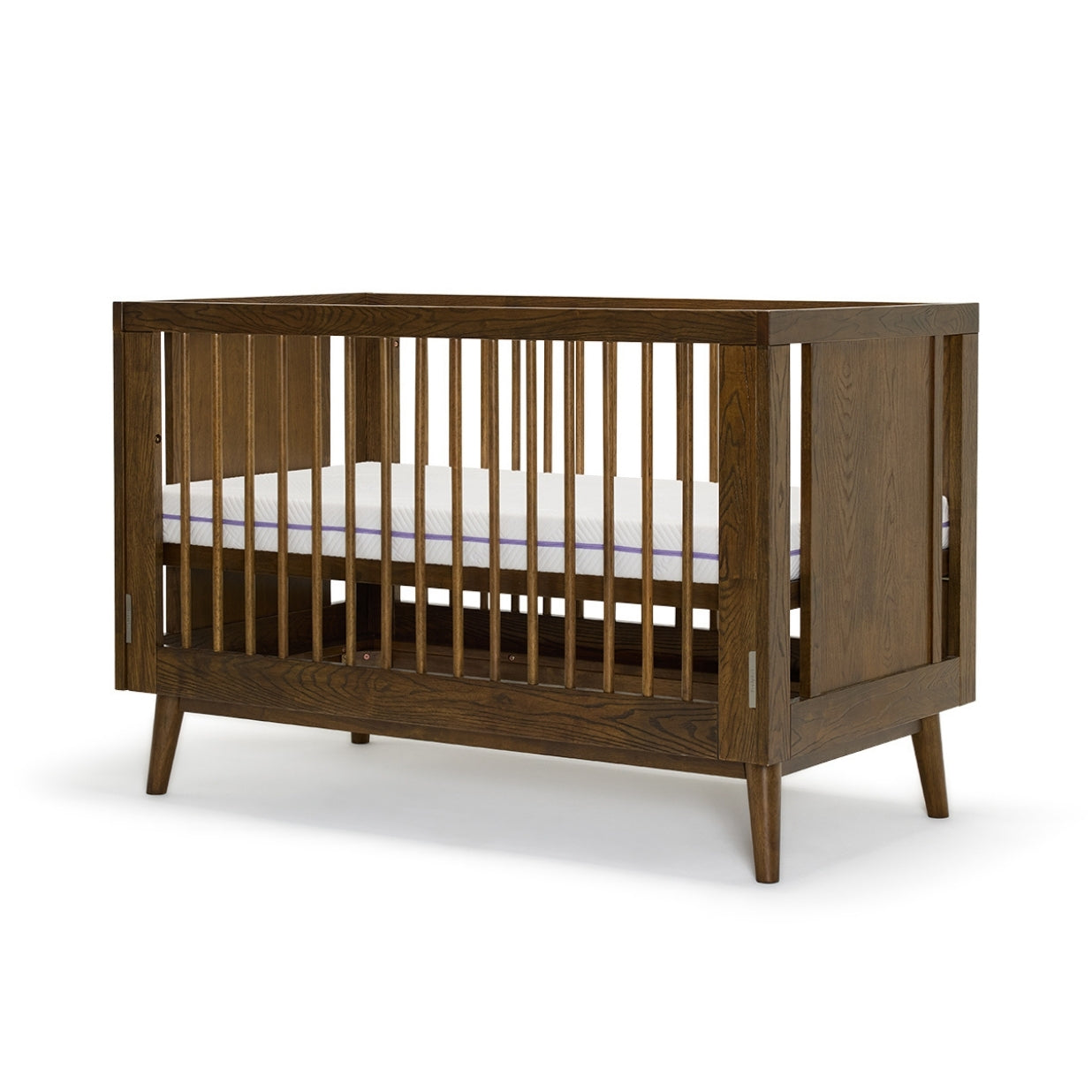 Beckett Dropside Cot Heritage Walnut